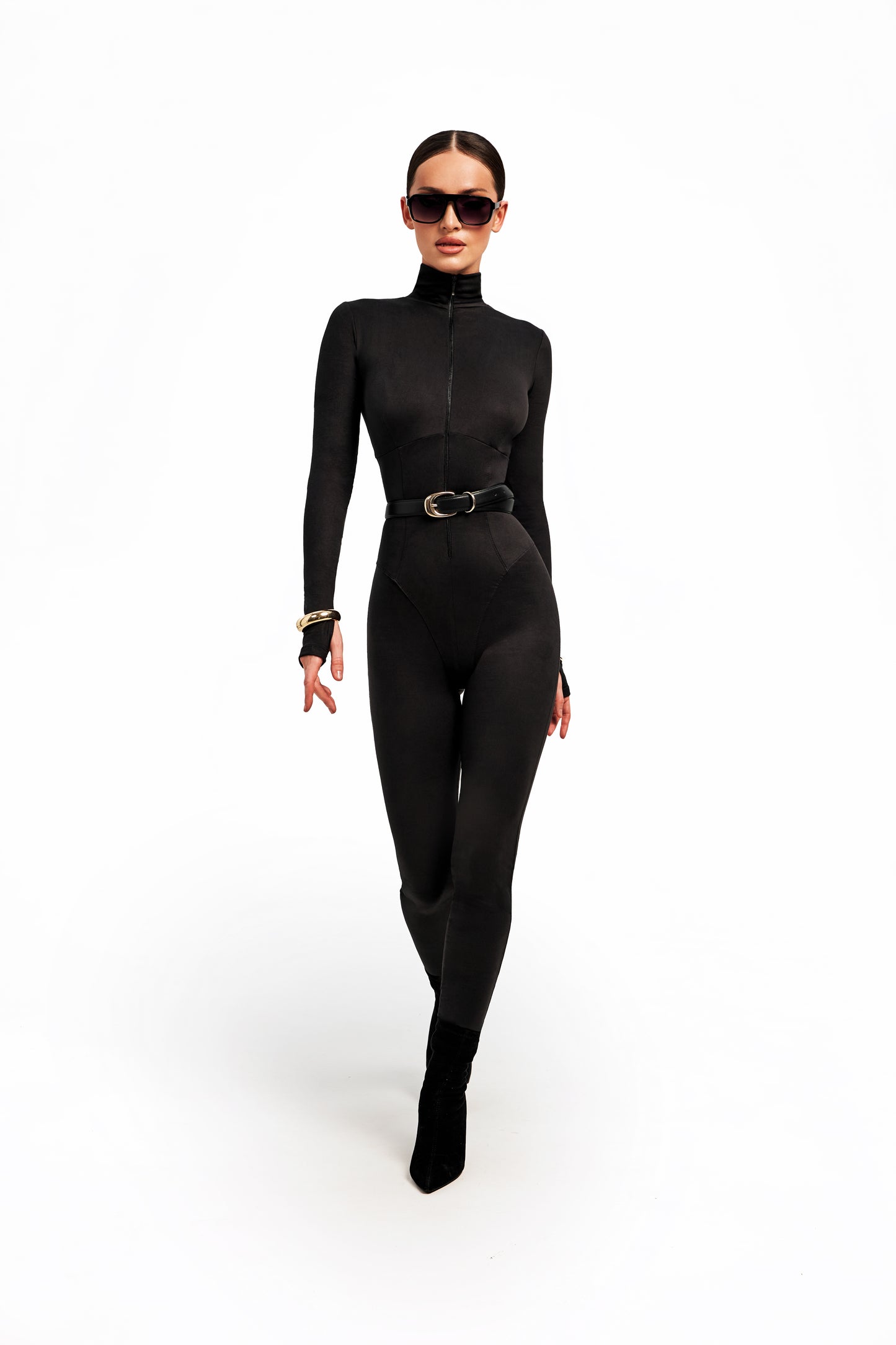 Замшевий комбінезон Black